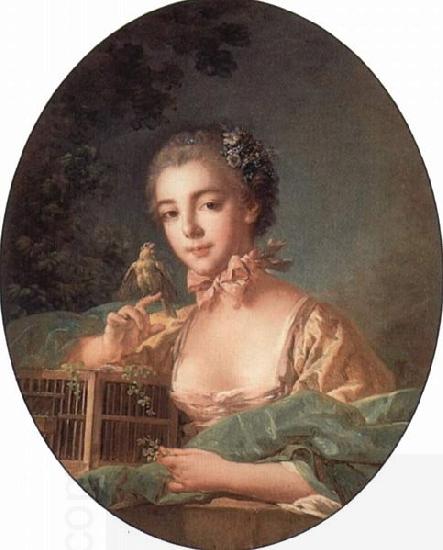 Francois Boucher Portrait of the artist's daughter China oil painting art